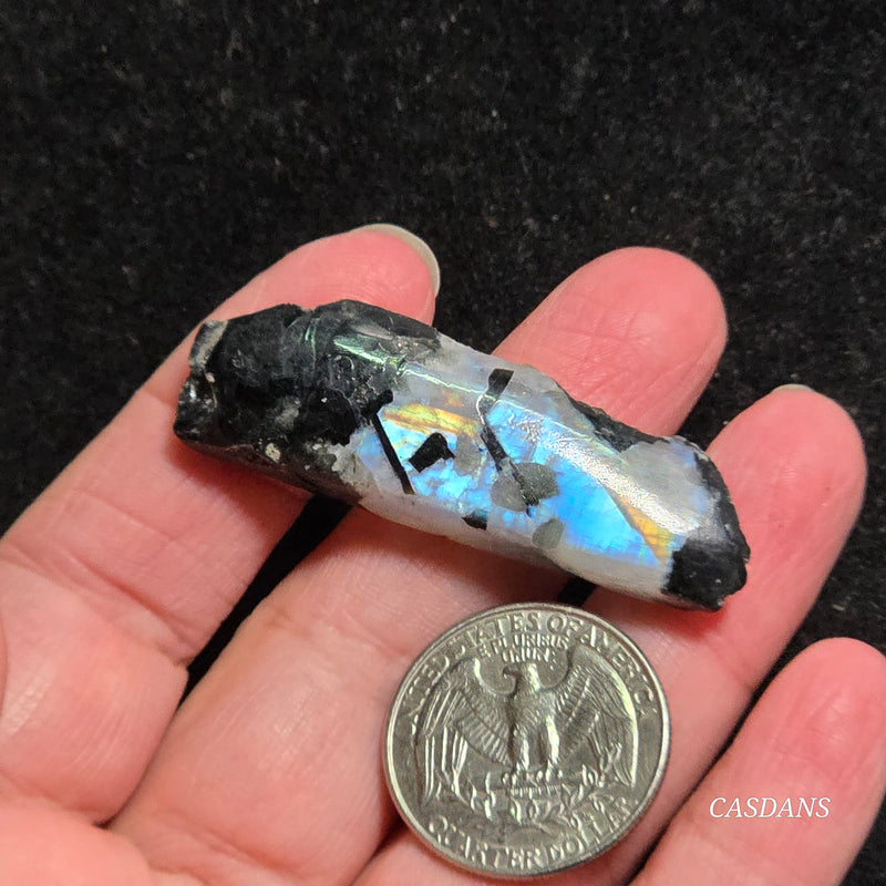 Rainbow Moonstone Slice