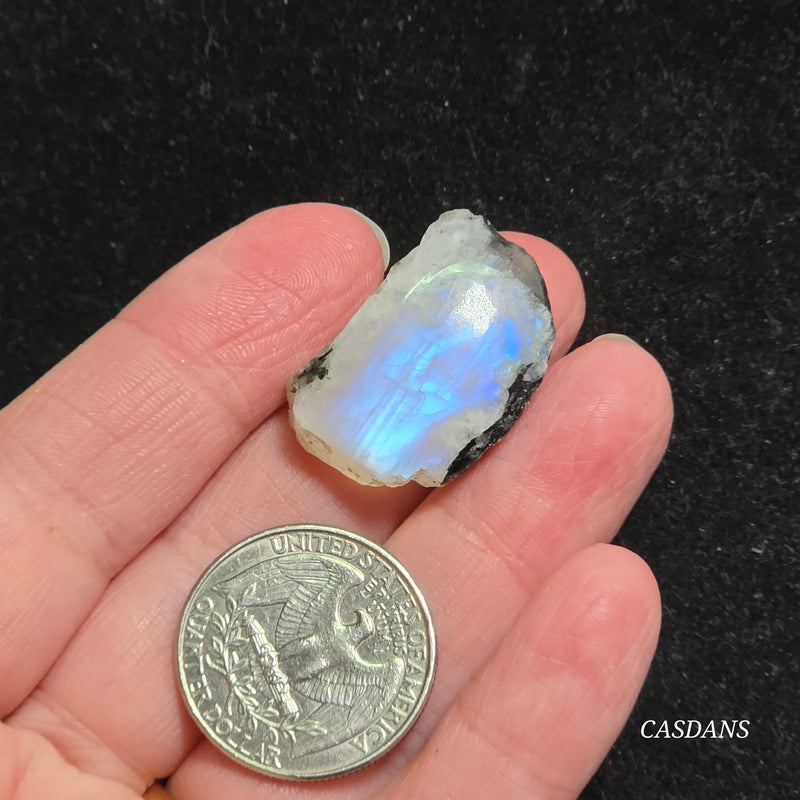 Rainbow Moonstone Slice