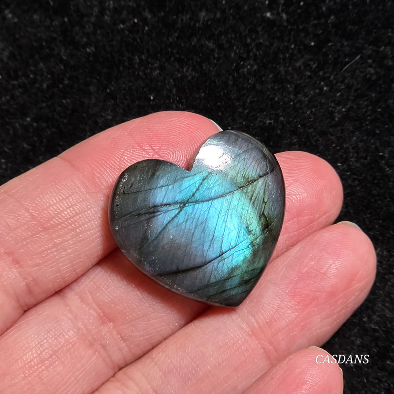 Labradorite Heart Cabochon
