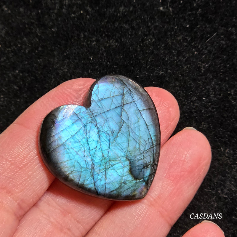 Labradorite Heart Cabochon