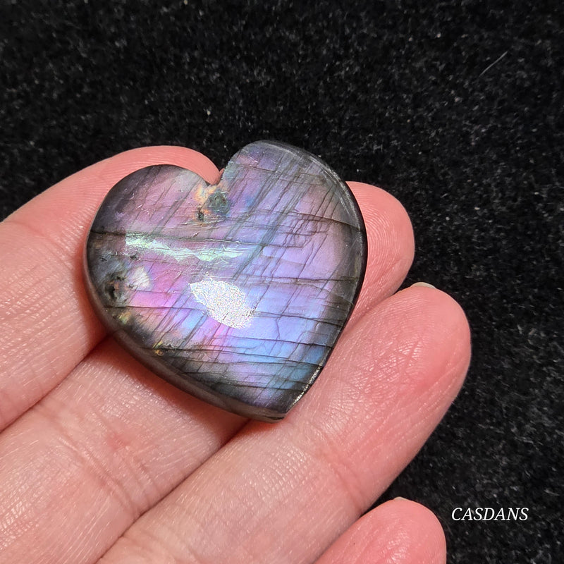 Labradorite Heart Cabochon