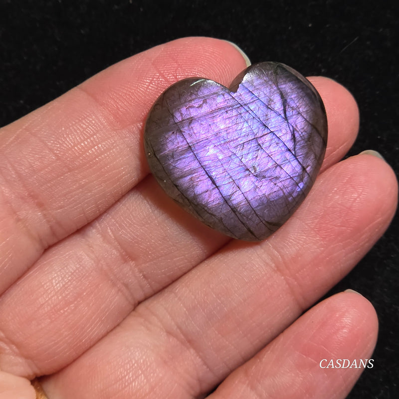 Labradorite Heart Cabochon