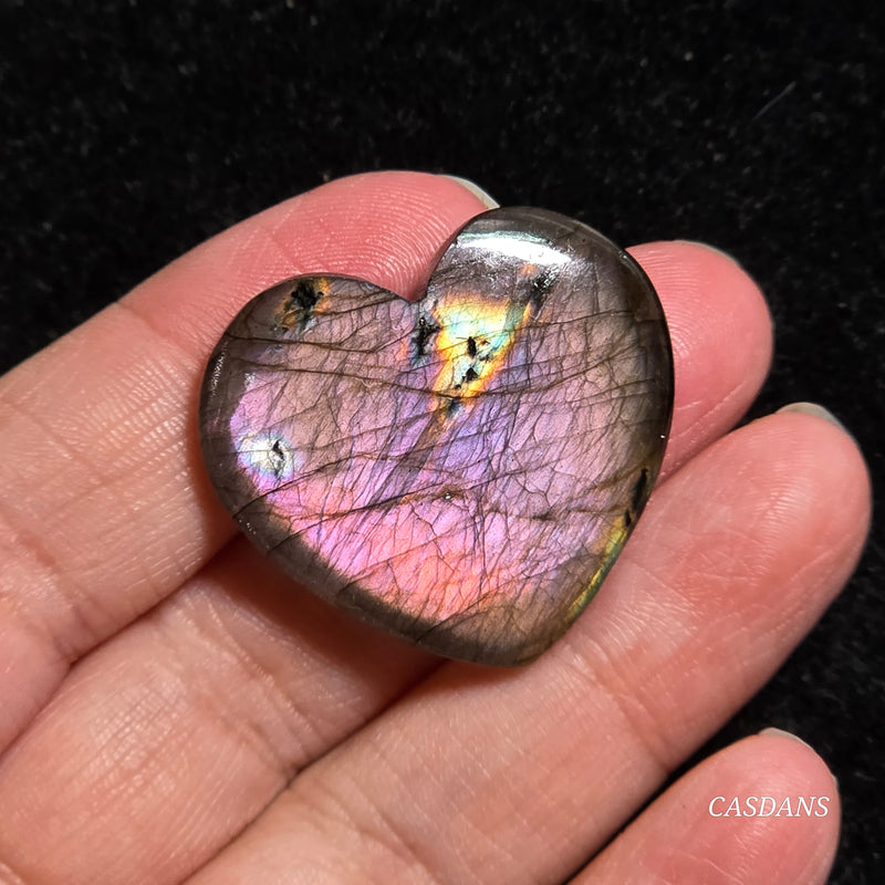 Labradorite Heart Cabochon