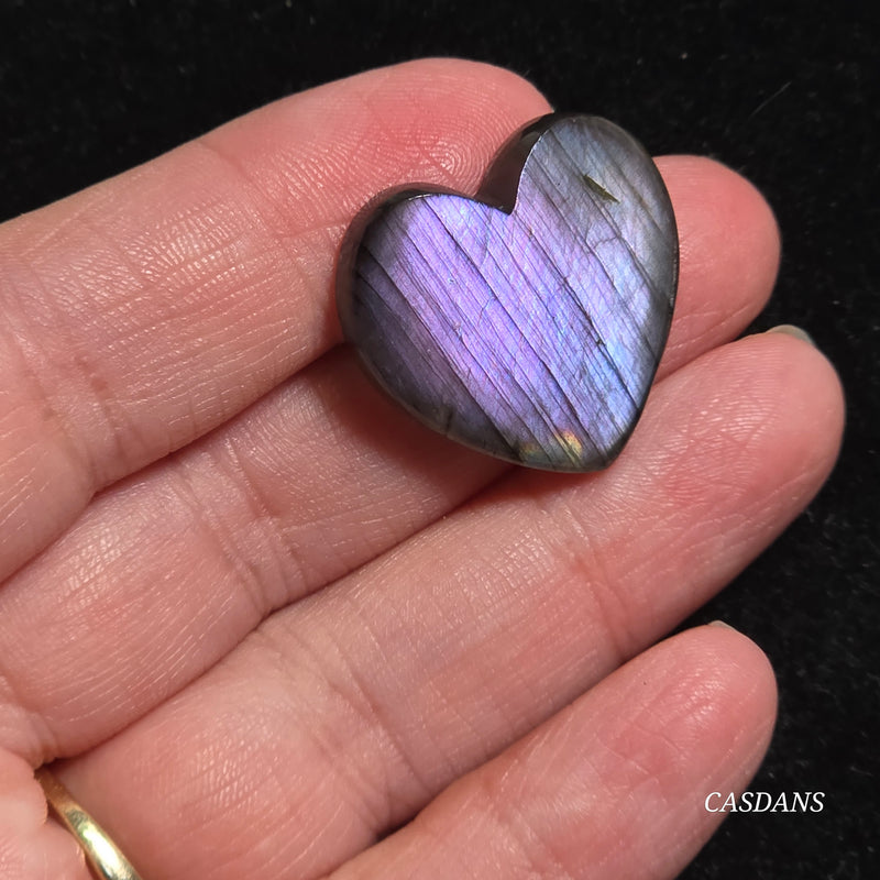 Labradorite Heart Cabochon