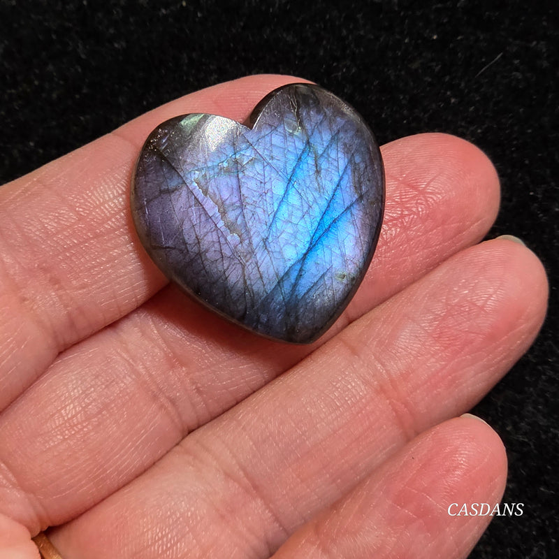 Labradorite Heart Cabochon