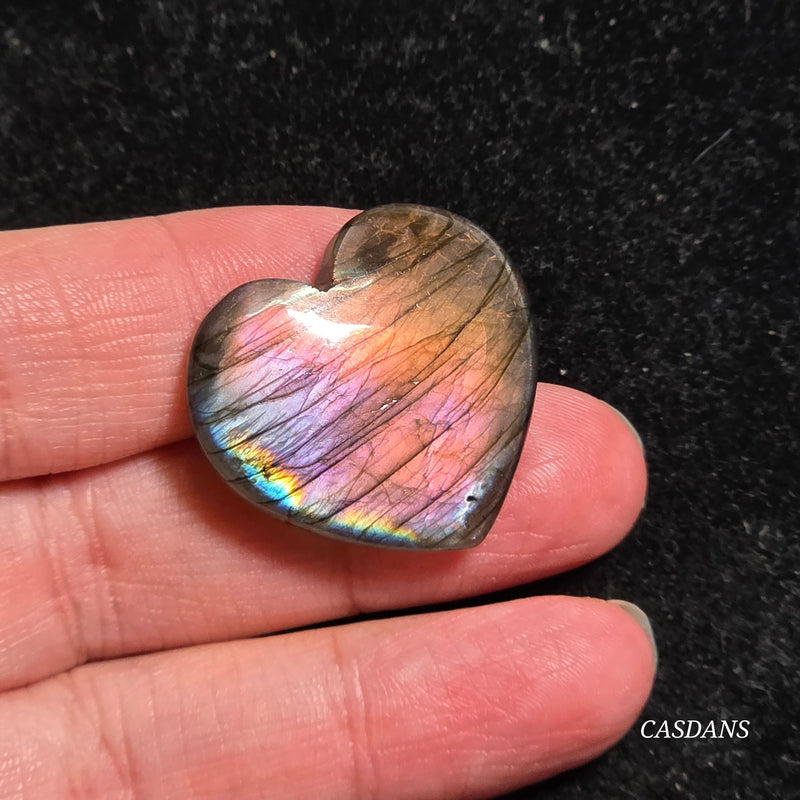 Labradorite Heart Cabochon