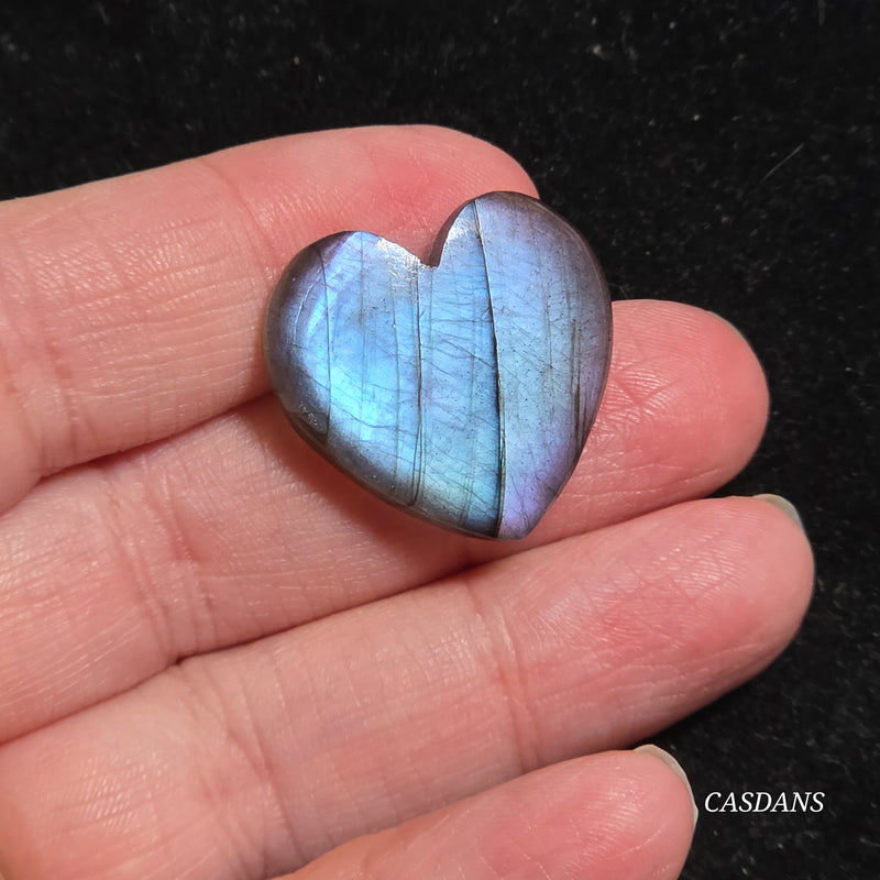 Labradorite Heart Cabochon