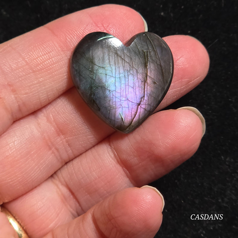 Labradorite Heart Cabochon