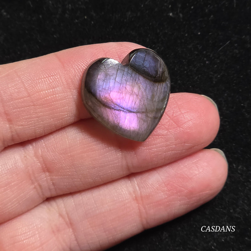 Labradorite Heart Cabochon