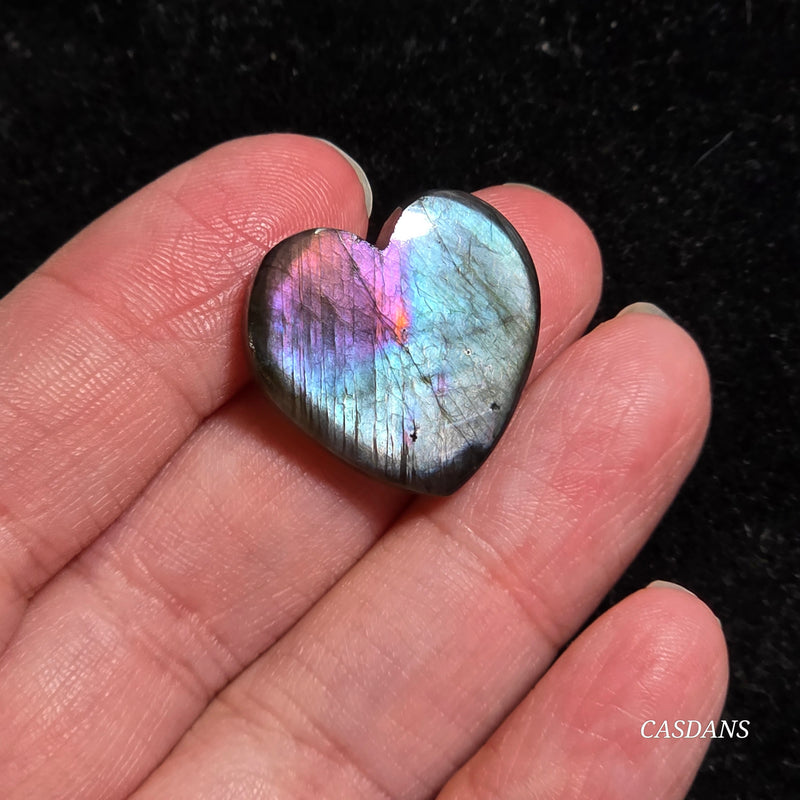 Labradorite Heart Cabochon