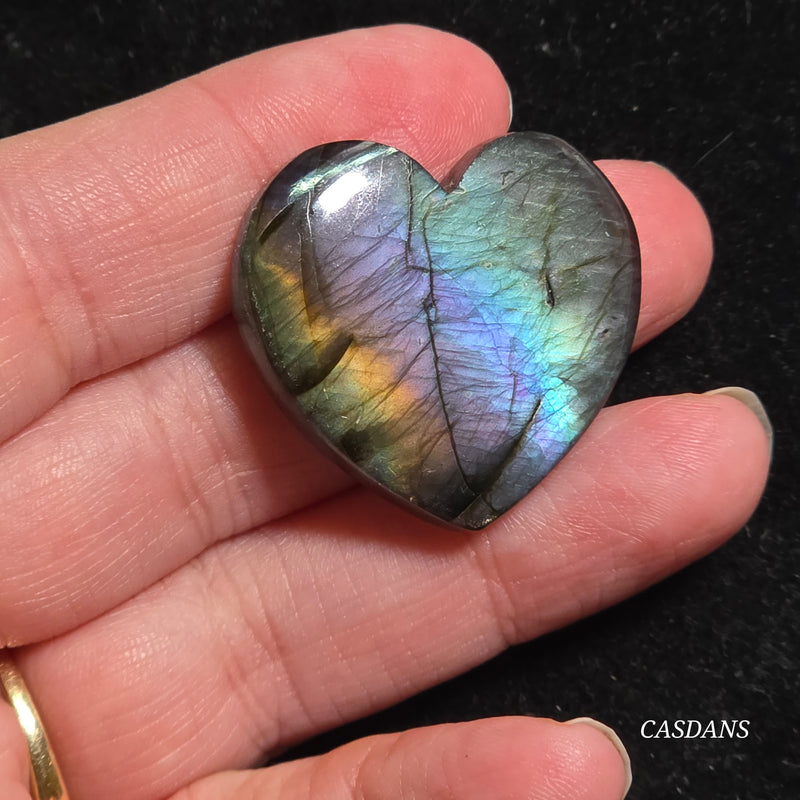 Labradorite Heart Cabochon