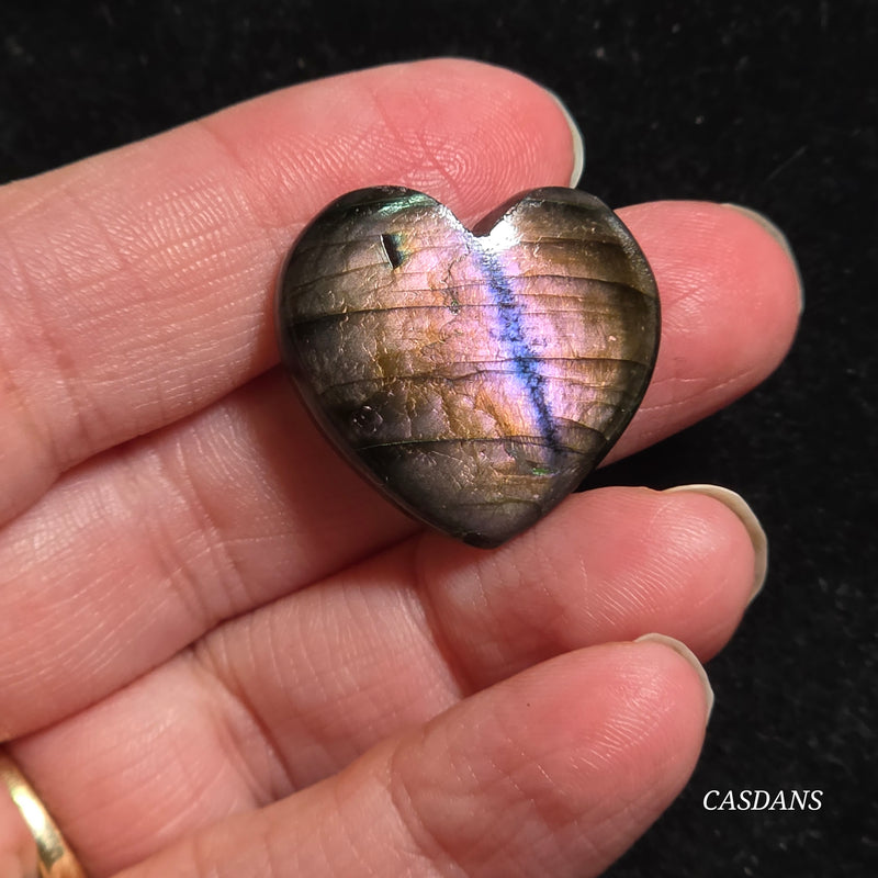 Labradorite Heart Cabochon