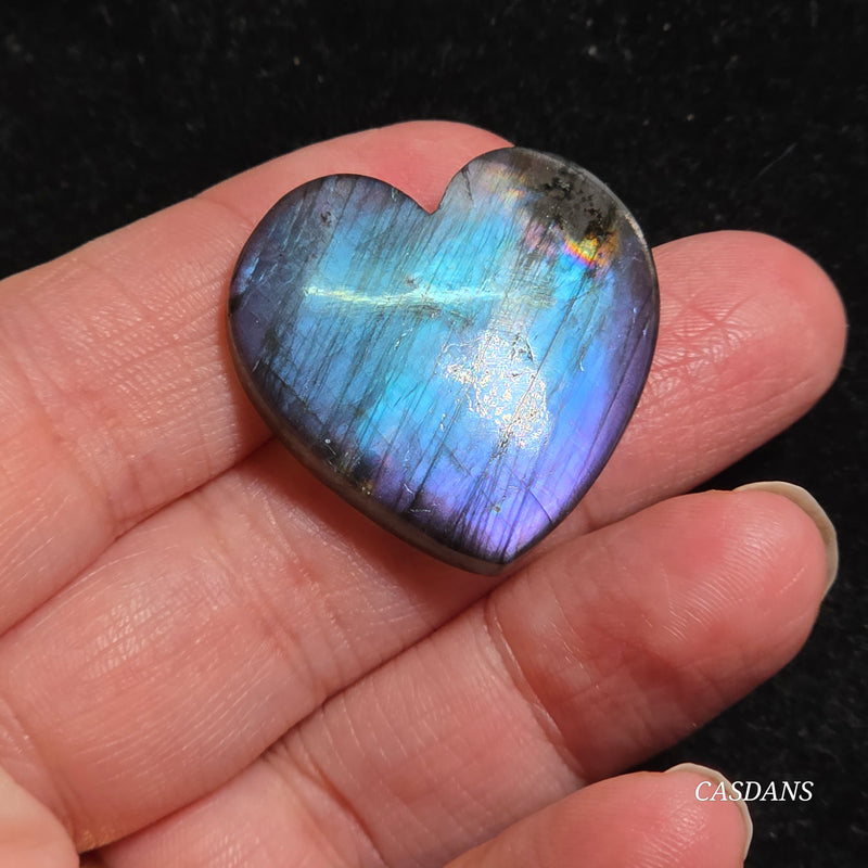 Labradorite Heart Cabochon
