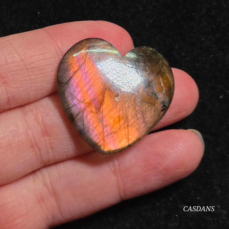 Labradorite Heart Cabochon
