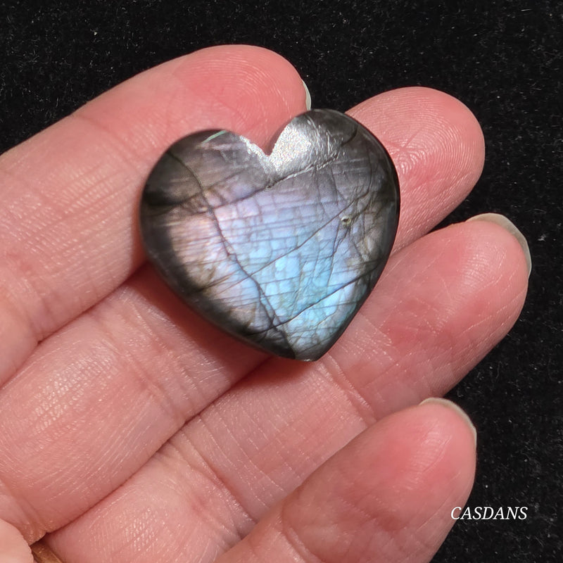 Labradorite Heart Cabochon