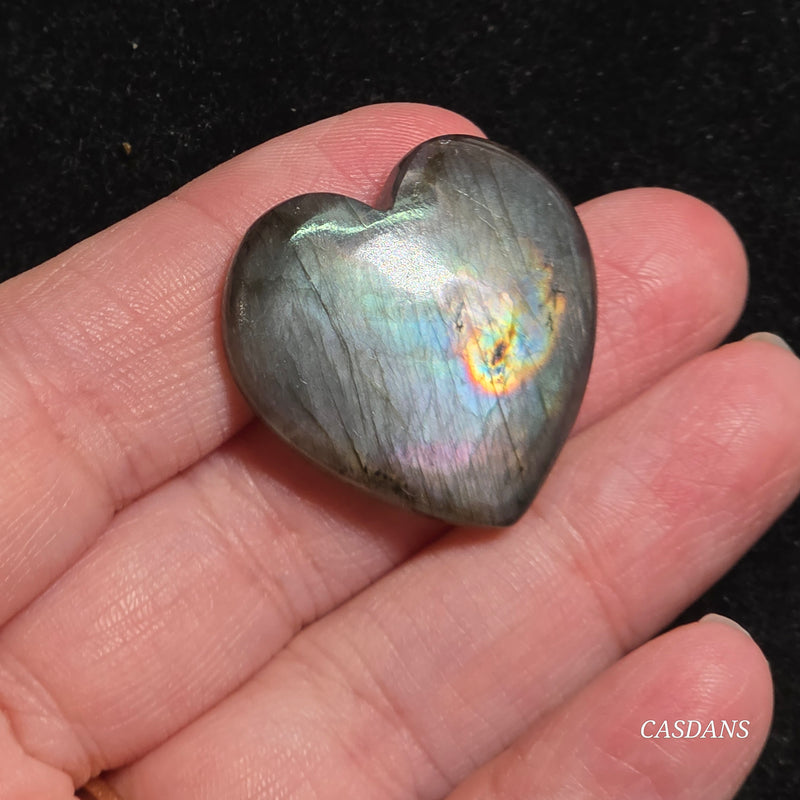 Labradorite Heart Cabochon