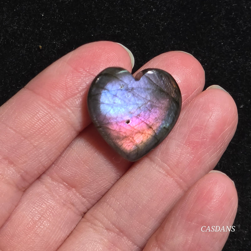 Labradorite Heart Cabochon