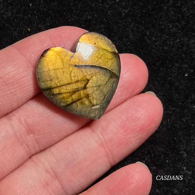Labradorite Heart Cabochon