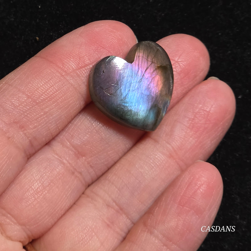 Labradorite Heart Cabochon