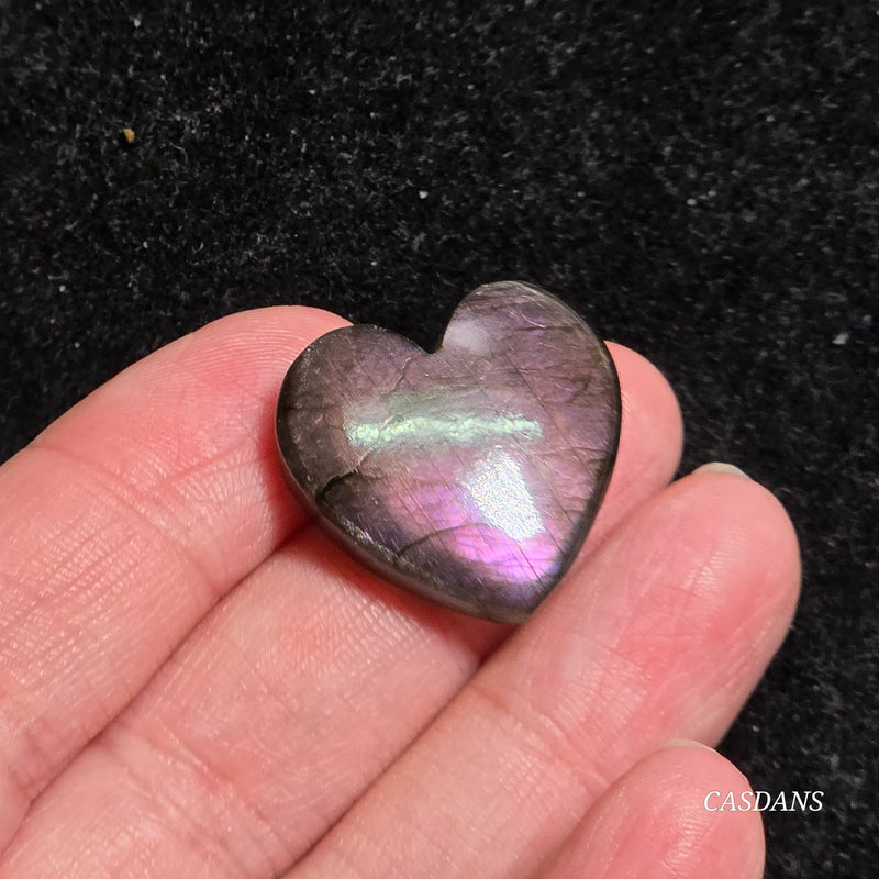Labradorite Heart Cabochon