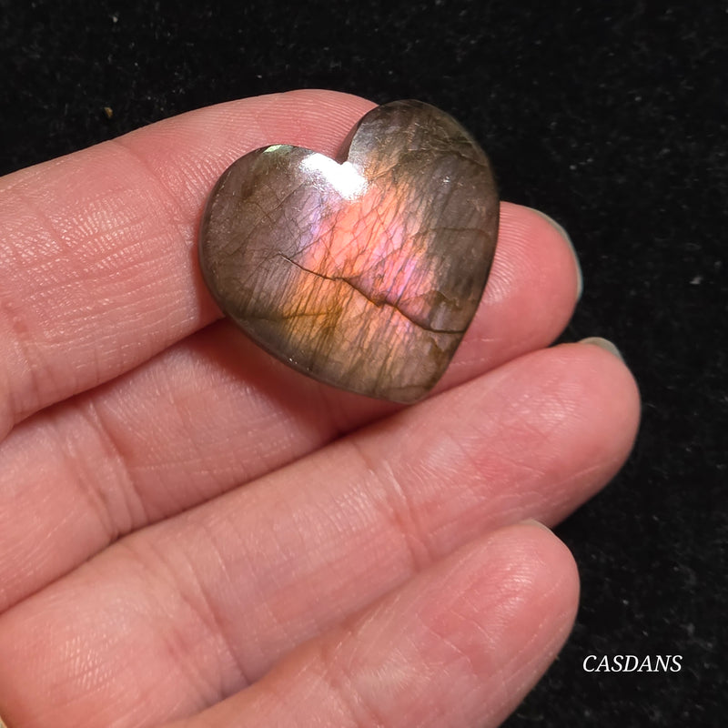 Labradorite Heart Cabochon