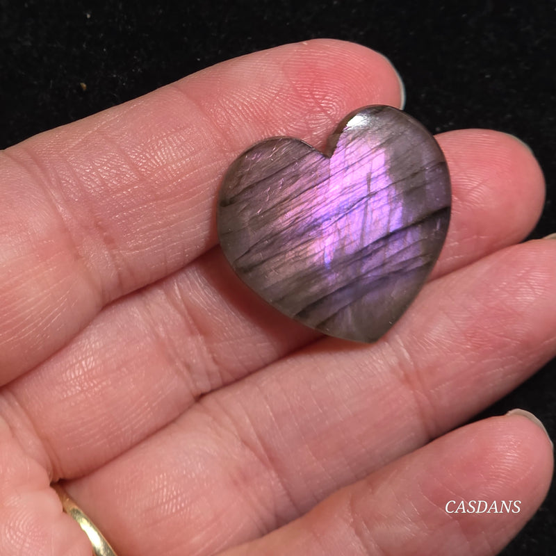 Labradorite Heart Cabochon