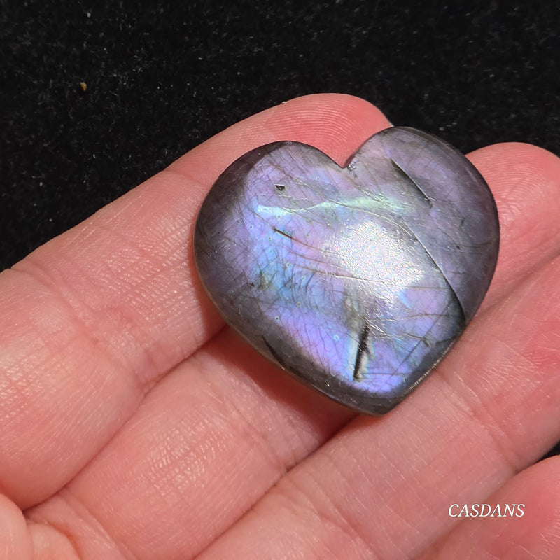 Labradorite Heart Cabochon