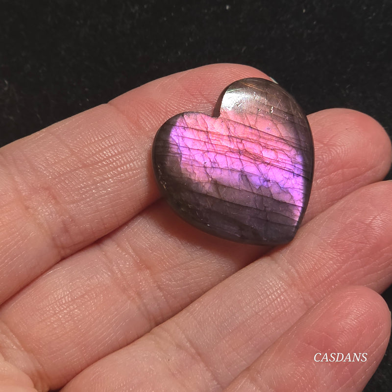 Labradorite Heart Cabochon