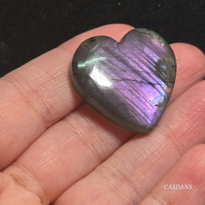 Labradorite Heart Cabochon