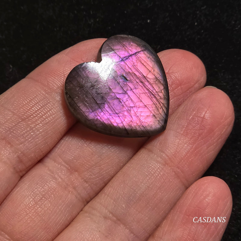 Labradorite Heart Cabochon