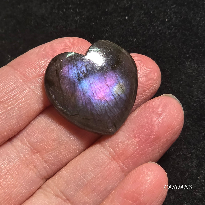 Labradorite Heart Cabochon