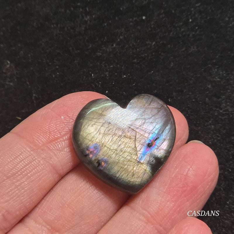 Labradorite Heart Cabochon