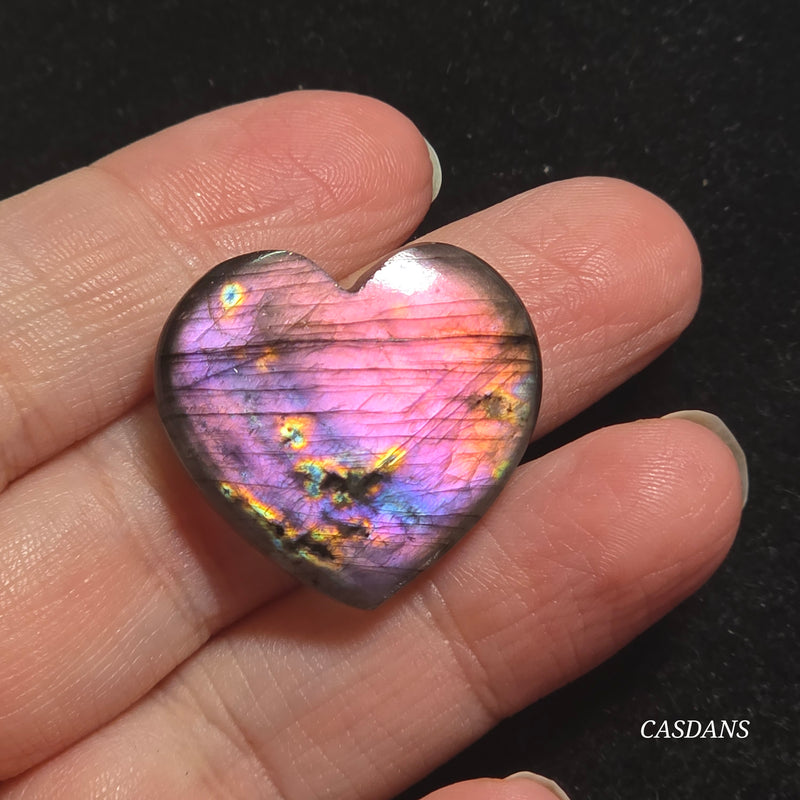 Labradorite Heart Cabochon