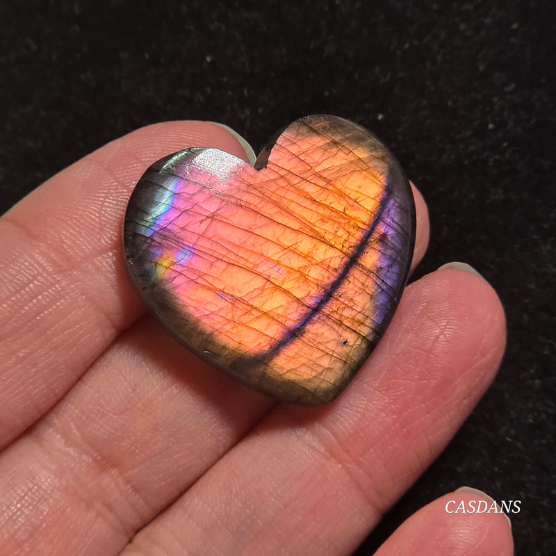 Labradorite Heart Cabochon