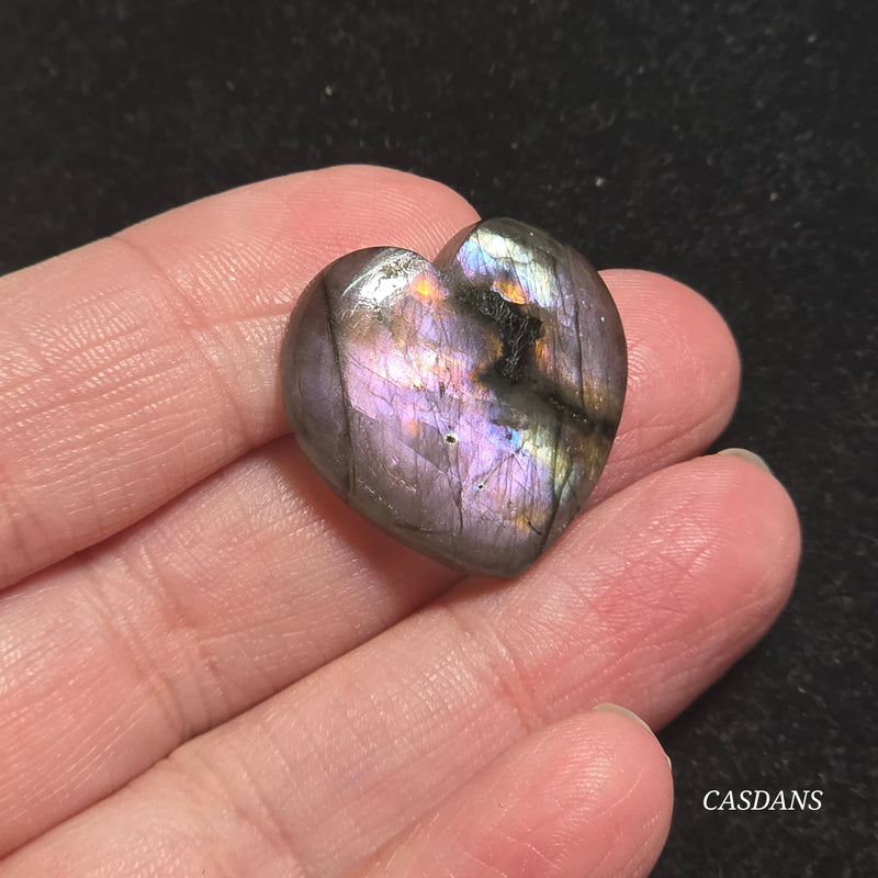 Labradorite Heart Cabochon