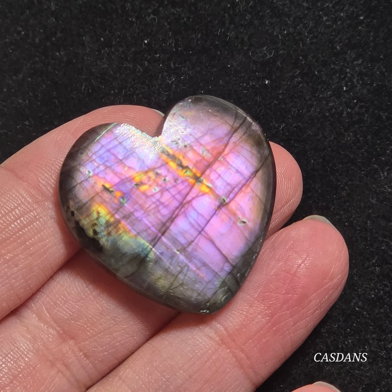 Labradorite Heart Cabochon