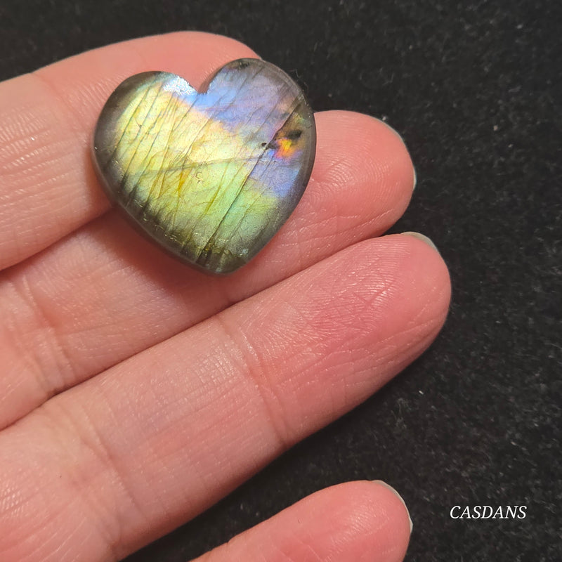 Labradorite Heart Cabochon