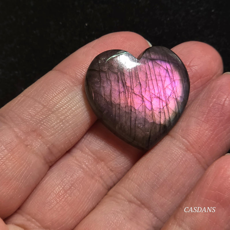 Labradorite Heart Cabochon