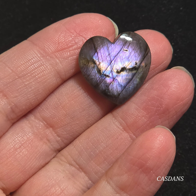 Labradorite Heart Cabochon