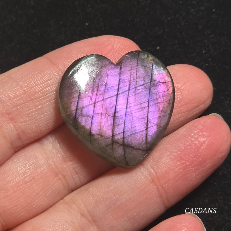 Labradorite Heart Cabochon
