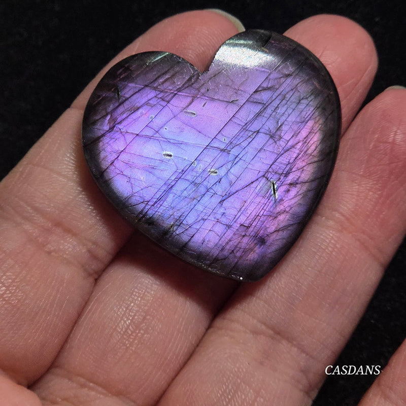 Labradorite Heart Cabochon