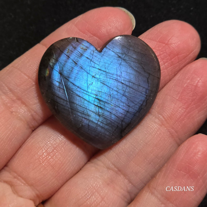Labradorite Heart Cabochon