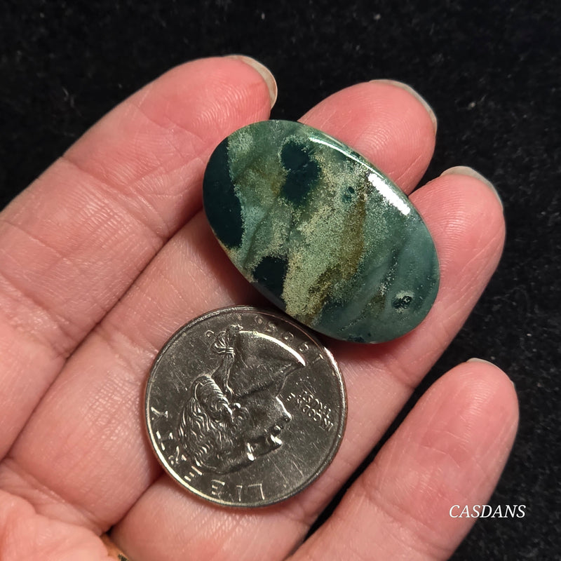 Green Jasper Cabochon