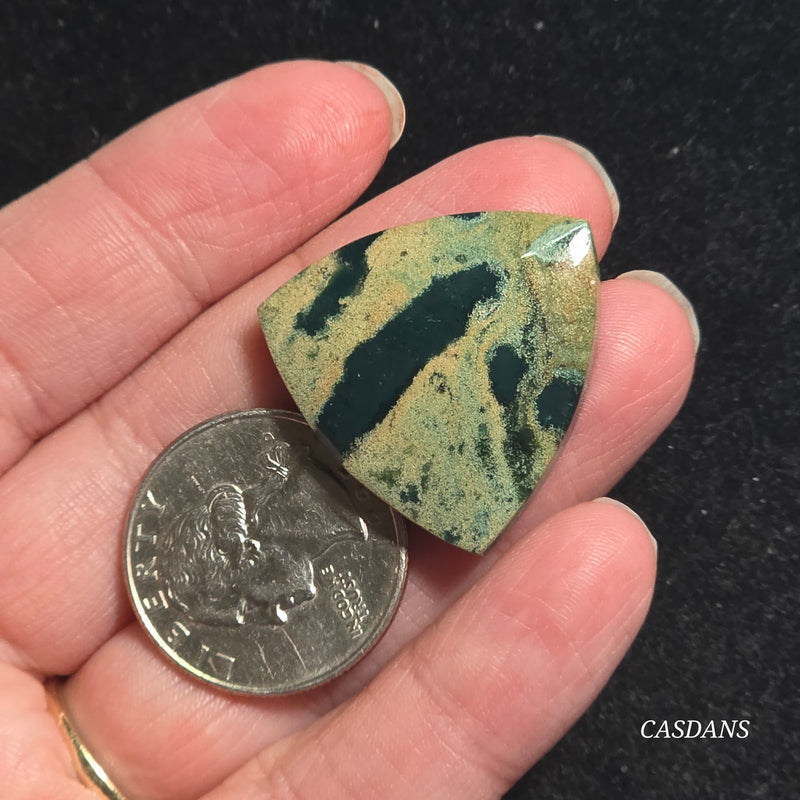 Green Jasper Cabochon