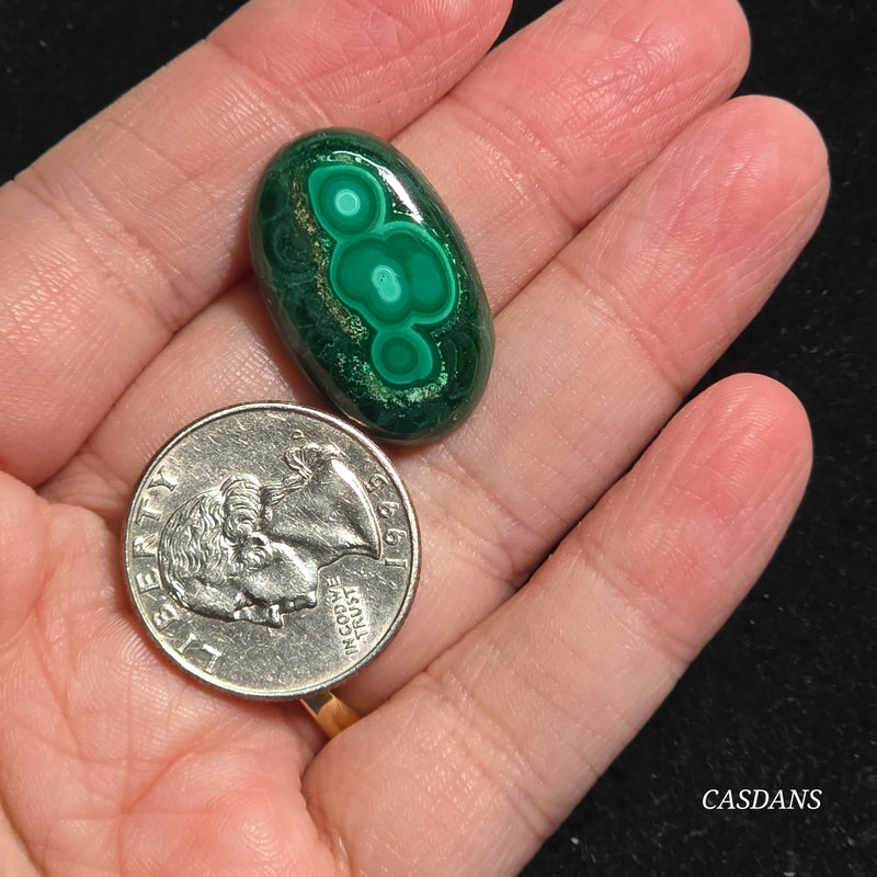 Malachite Chrysocolla Cabochon *IMPERFECT*