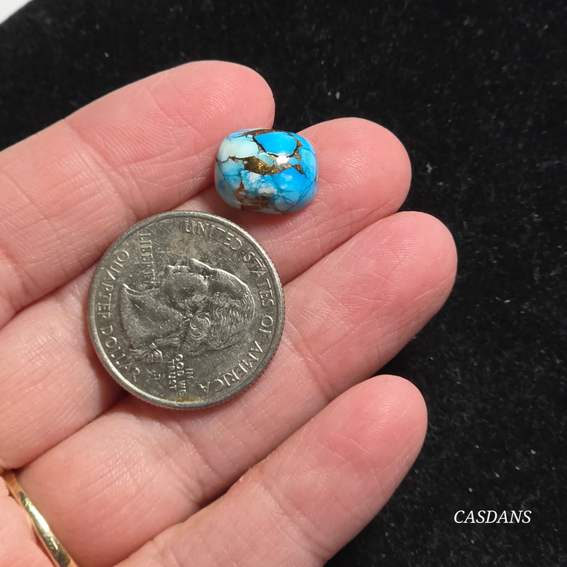 Blue Dahlia Composite Cabochon