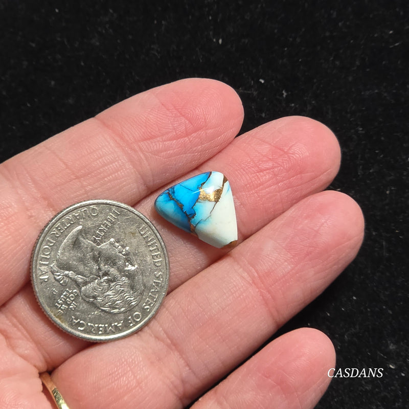 Blue Dahlia Composite Cabochon