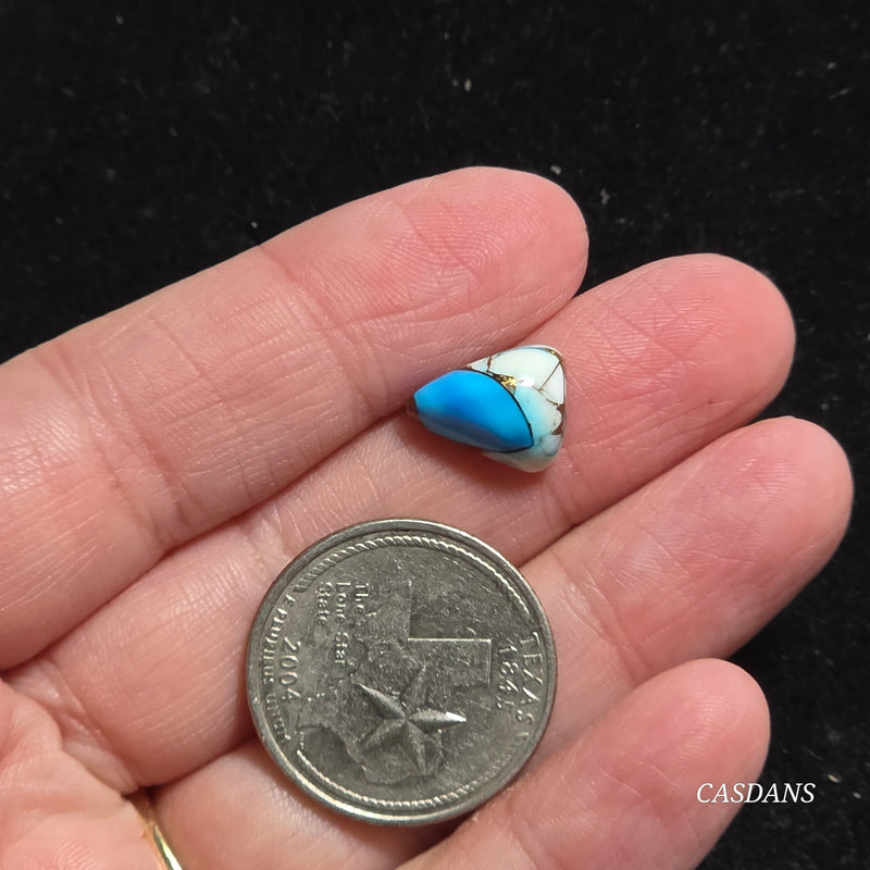 Blue Dahlia Composite Cabochon