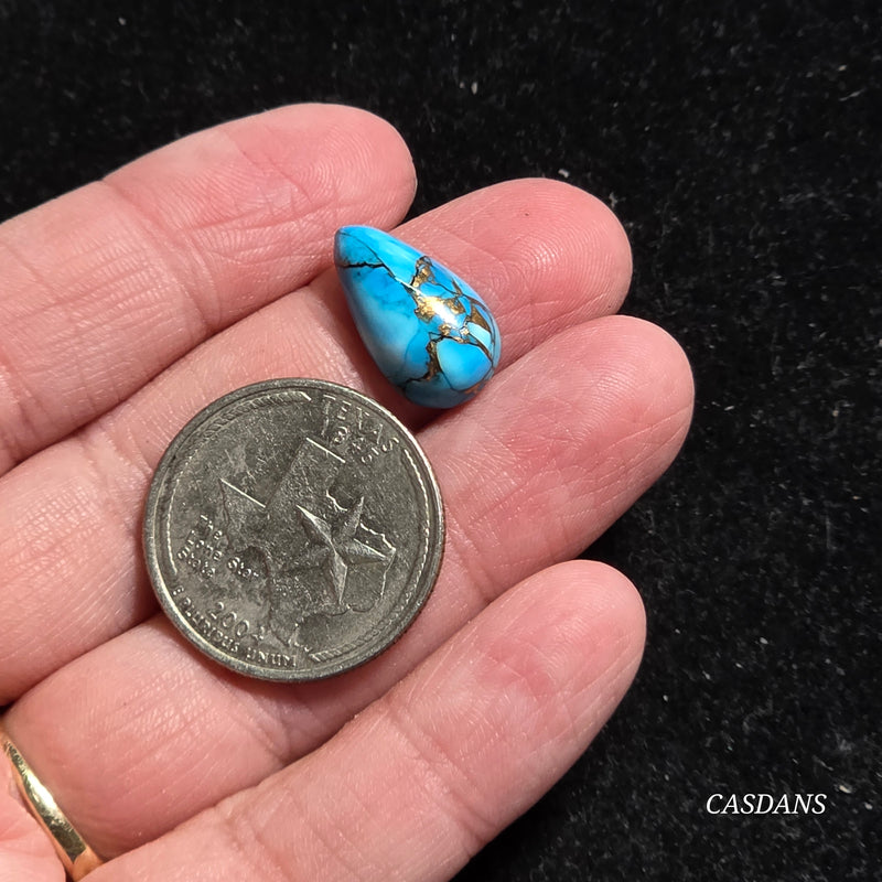 Blue Dahlia Composite Cabochon
