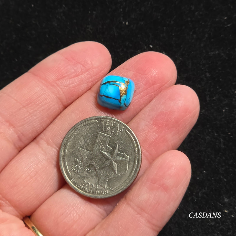 Blue Dahlia Composite Cabochon